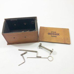 Vintage Kodak Wood Film Tank 6.5x4x4 inches